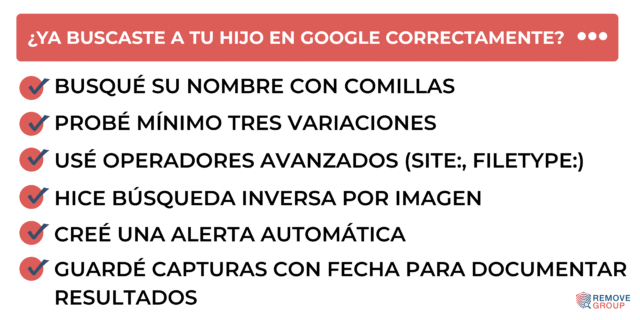 Huella digital de menores: guía práctica para familias y colegios (protección y retirada de contenidos 